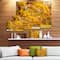 Designart - Golden Autumn Forest - Landscape Photography Canvas Print
